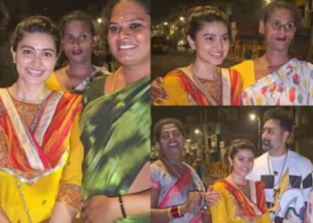 திருவண்ணாமலை அண்ணாமலையார் கோவிலில் கிரிவலம் சென்ற சினேகா