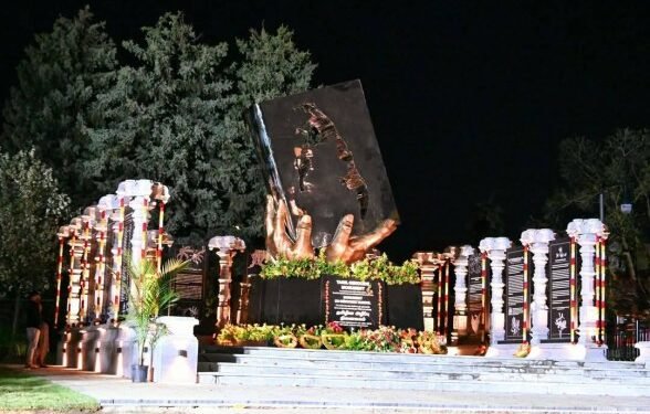 தமிழின அழிப்பு நினைவகத்தை சேதப்படுத்திய விசமிகள்