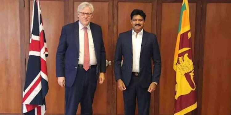 பிரித்தானிய உயர்ஸ்தானிகருடன் செந்தில் தொண்டமான் சந்திப்பு!