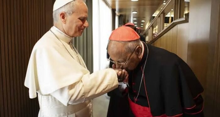 புதிய பாப்பரசரை சந்தித்தார் கொழும்பு பேராயர்மல்கம் கர்தினால் ரஞ்சித்!