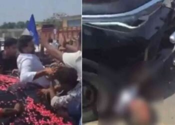 முன்னாள் முதலமைச்சர் கார் டயரில் சிக்கி உயிரிழந்த தொண்டன்