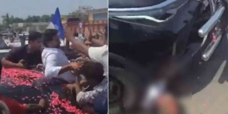 முன்னாள் முதலமைச்சர் கார் டயரில் சிக்கி உயிரிழந்த தொண்டன்