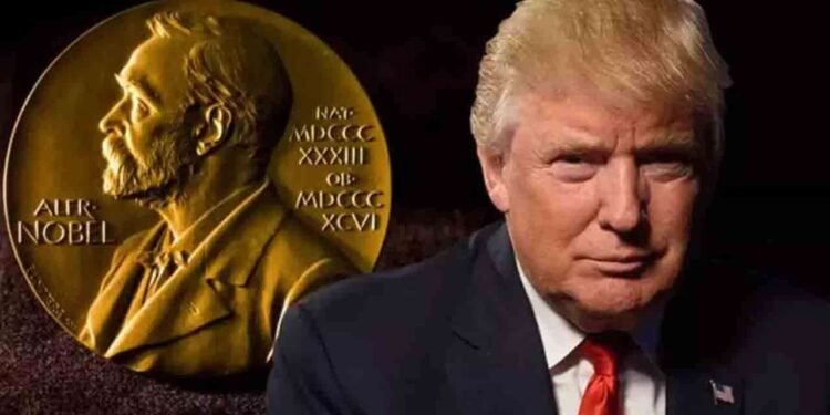 அமைதிக்கான நோபல் பரிசுக்கு அமெரிக்க ஜனாதிபதியின் பெயர் பரிந்துரை!