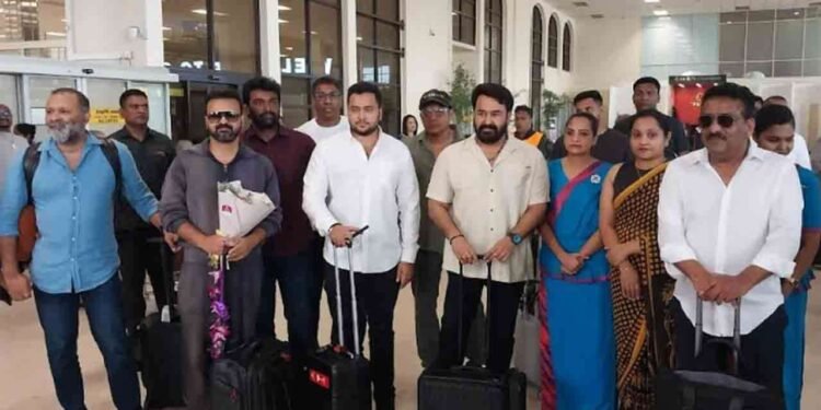 படபிடிப்பிற்காக இலங்கை வந்த நடிகர் மோகன்லால்!