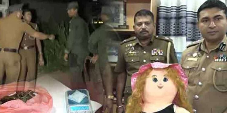 குழந்தையின் பொம்மைக்குள் வைத்து போதைப்பொருட்களை கடத்திய பெண்