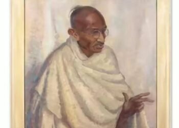 இங்கிலாந்தில் மகாத்மா காந்தியின் ஓவியம் 1.7 கோடி ரூபாவுக்கு ஏலம்