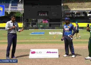 இலங்கை அணி நாணய சுழற்சியில் வெற்றி