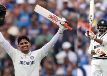 608 ஓட்டங்கள் என்ற இமாலய இலக்கை நிர்ணயித்தது இந்தியா