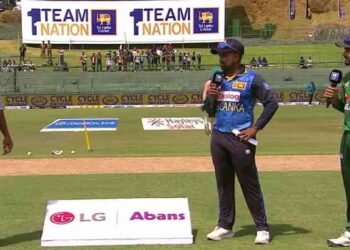 நாணய சுழற்சியில் இலங்கை அணி வெற்றி