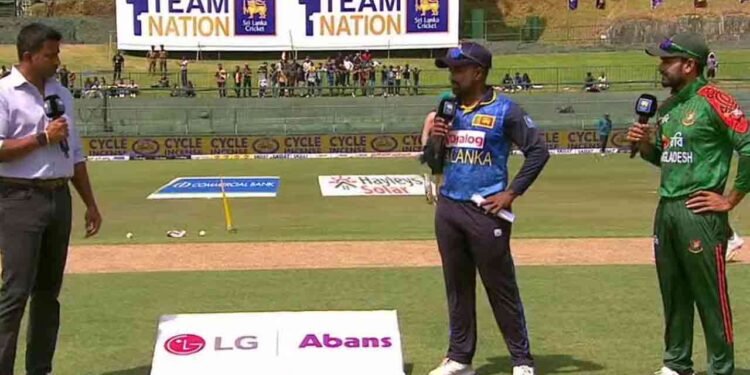 நாணய சுழற்சியில் இலங்கை அணி வெற்றி