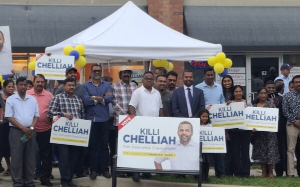 கனடாவின் மார்க்கம் நகர சபை இடைத்தேர்தலில் தமிழர் ஒருவருக்கு குவியும் ஆதரவு