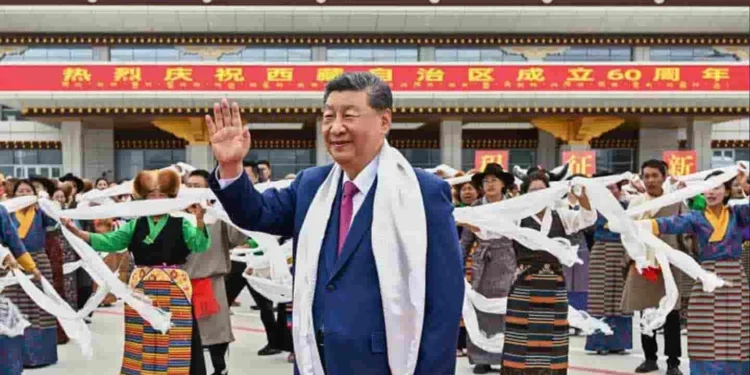 சீன ஜனாதிபதி திபெத்திற்கு விஜயம்