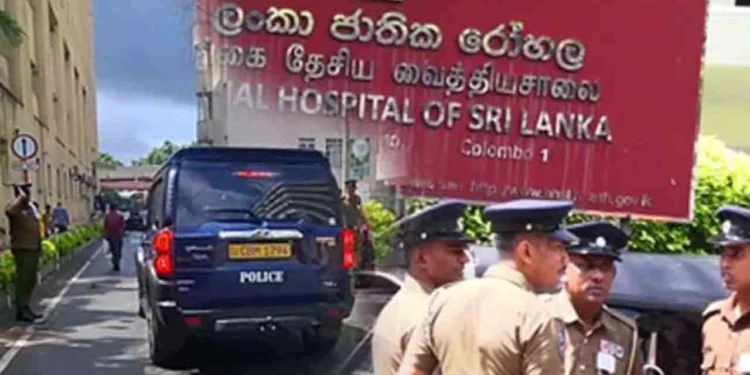 கொழும்பு தேசிய வைத்தியசாலையிலும் பலத்த பாதுகாப்பு