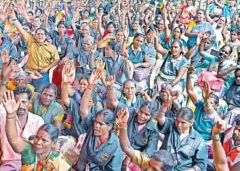 10 நாளாக தொடரும் தூய்மை பணியாளர்கள் போராட்டம்