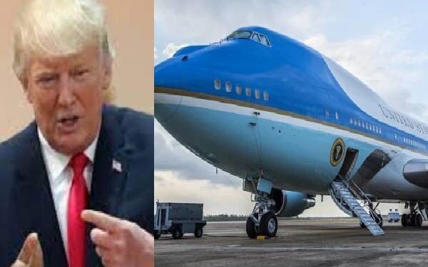 நடுவானில் பதற்றம் ; டிரம்ப்பின் விமானத்தை நெருங்கி வந்த பயணிகள் விமானம்