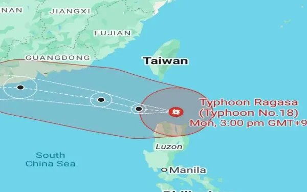 ஹொங்கொங், தெற்கு சீனாவை நோக்கி நகரும் ரகசா புயல்