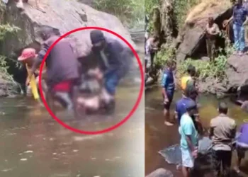 போம்புரு எல்ல நீர்வீழ்ச்சியில் காணாமல் போன ஆசிரியரின் சடலம் மீட்பு