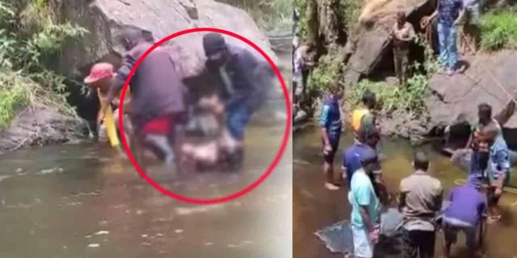 போம்புரு எல்ல நீர்வீழ்ச்சியில் காணாமல் போன ஆசிரியரின் சடலம் மீட்பு