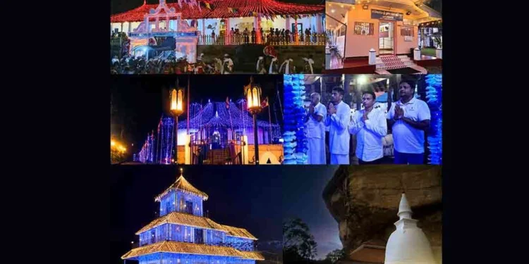 வருடாந்த எசல திருவிழா காலப் பகுதியில், ‘சுதேசி கொஹொம்ப ஆலோக பூஜா சத்காரய’ கருப்பொருளின் கீழ், 5 முக்கிய வரலாற்று சிறப்புமிக்க வழிபாட்டுத் தலங்களை ஒளிரச் செய்த சுதேசி கொஹொம்ப