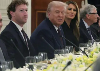 வெள்ளை மாளிகையில் உயர்மட்ட தொழில்நுட்ப தலைமை நிர்வாகிகளுக்கு ஜனாதிபதி ட்ரம்ப் விருந்து