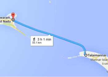 இராமேஸ்வரம் – தலைமன்னார் இடையே புதிய கப்பல் பாதை