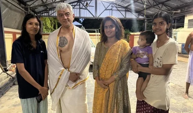 நெஞ்சில் டெட்டூ உடன் அஜித் , இணையத்தில் வைரலாகும் புகைப்படங்கள்