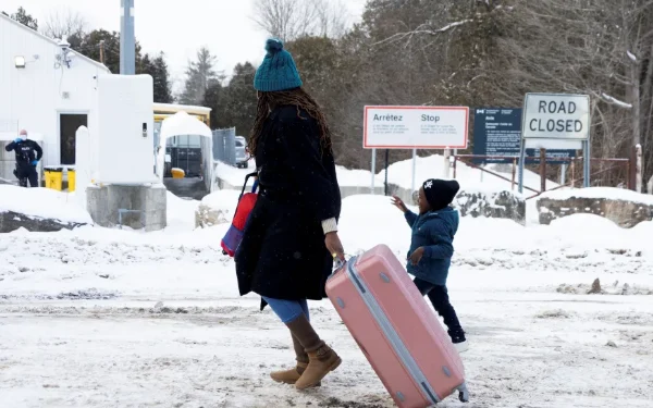 கனடாவுக்குள் நுழைய முயன்ற ஒரு இந்தியக் குடும்பம் அமரிக்காவில் சிறையிலடைப்பு