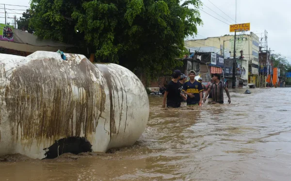 மெக்சிகோவில் கொட்டித்தீர்க்கும் மழையால் நாடு முழுவதும் வெள்ளக்காடு