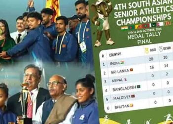 தெற்காசிய தடகள செம்பியன்ஷிப் – இலங்கைக்கு இரண்டாம் இடம்