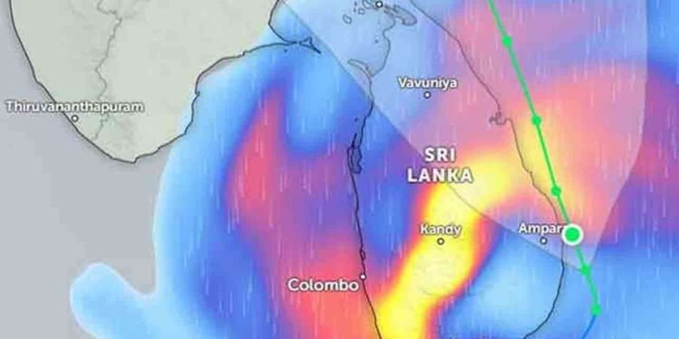 இலங்கைக்கு அருகில் உருவானது புயல்