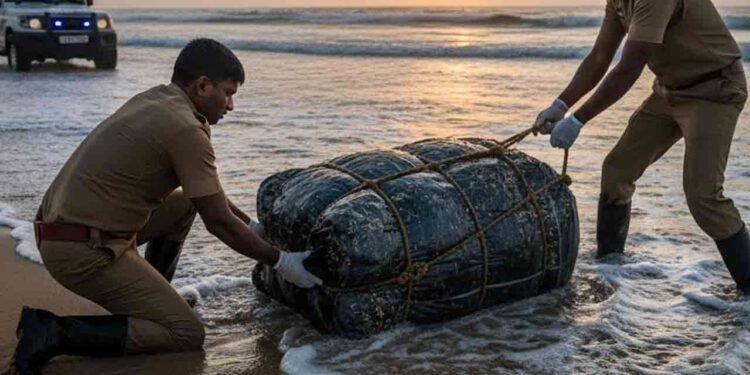 பெந்தோட்டை கடற்கரையில் கரை ஒதுங்கிய போதைப்பொருள் பொதி