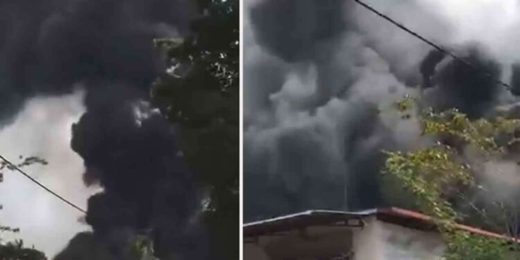 திவுலப்பிட்டியவில் டயர் தொழிற்சாலையில் தீப்பரவல்