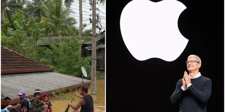 இலங்கை வெள்ளம், மண்சரிவு அனர்த்த மீட்புப் பணிக்கு ஆப்பிள் நிறுவனம் நிதியுதவி!