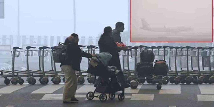 இந்தியாவில் மூடுபனி – 100க்கும் மேற்பட்ட விமானங்கள் ரத்து