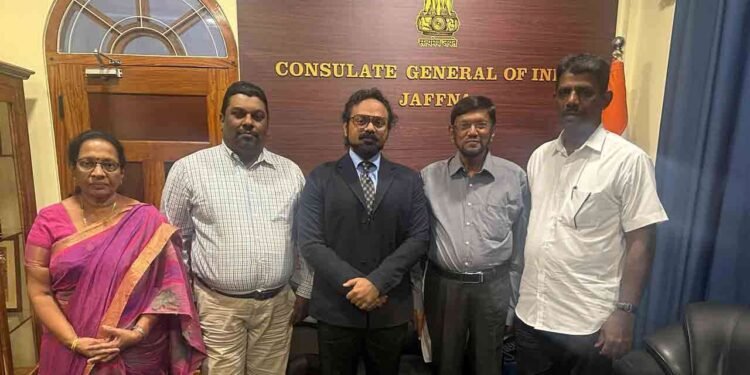 இந்திய துணைத் துதுவரை சந்தித்த ஈ.பி.டி.பி பிரதிநிதிகள்