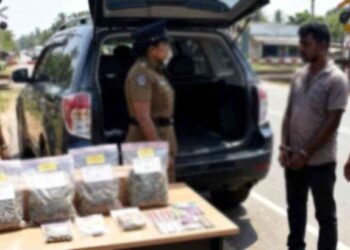 ஜீப் வண்டி சோதனையில் போதைப்பொருட்கள் கண்டுபிடிப்பு – ஒருவர் கைது!