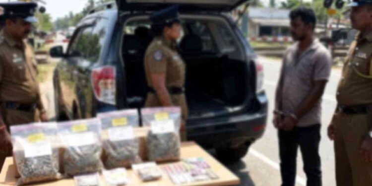 ஜீப் வண்டி சோதனையில் போதைப்பொருட்கள் கண்டுபிடிப்பு – ஒருவர் கைது!