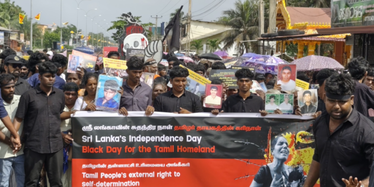  தமிழர்களின் கரிநாள் –  கிளிநொச்சியில் மாபெரும் கவனயீர்ப்பு பேரணி 