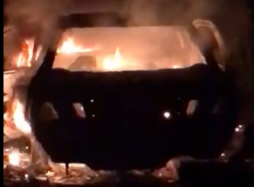 அக்குரேகொட கொலைக்காக பயன்படுத்தப்பட்ட கார் எரிந்த நிலையில் மீட்பு
