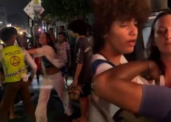 கொழும்பில் குழப்பம்: வெளிநாட்டு பெண் கைது, இலங்கை பெண் சம்பந்தம் – பொலிஸார் மீது தாக்குதல்