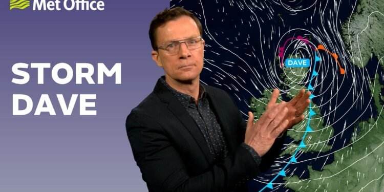 ஈஸ்டர் வார இறுதி நாட்களில் பிரித்தானியாவில் “Storm Dave” புயல் தாக்கம்