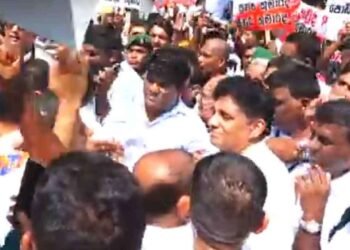 பத்தரமுல்லை பகுதியில் பாரிய வாகன நெரிசல்