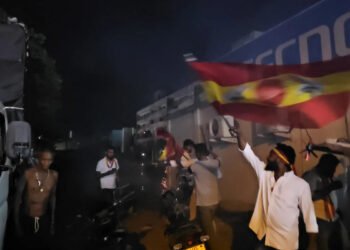 யாழில் தமிழக வெற்றிக் கழகத்தின் வெற்றி கொண்டாட்டம்!
