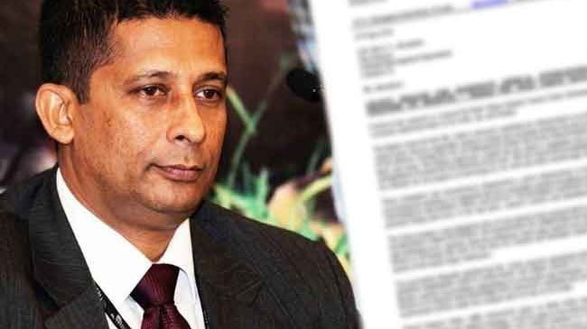 சுரேஷ் சலேயின் சட்ட ஆலோசகர் CID பணிப்பாளருக்கு கடிதம்